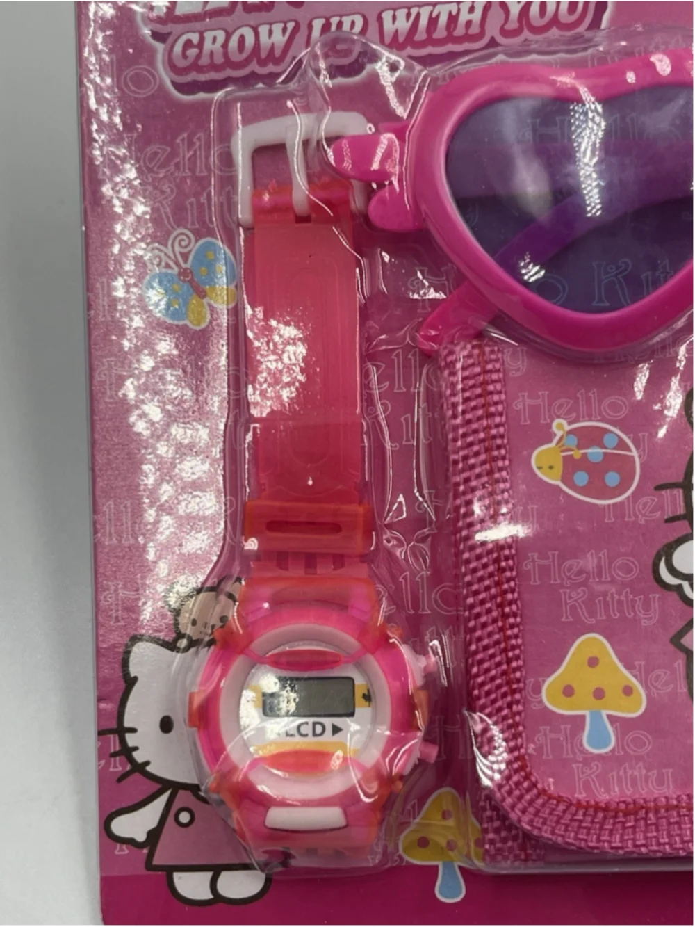 Hello Kitty SUNGLASSES AND WATCH , WALLET SUMMER SET BRAND NEW SEE ALL